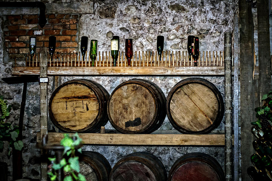 Wall of Wine Photograph by Sennie Pierson