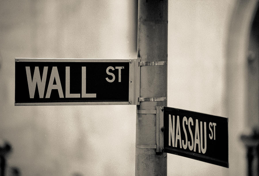 Wall Street and Nassau Photograph by Matthew Pace