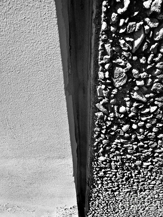 Wall Texture B W Photograph by Fei A