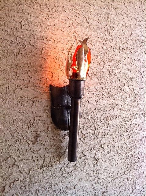 Wall Torch Sculpture by Dan Daugherty - Fine Art America