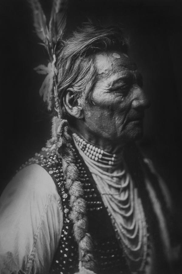 Edward Sheriff Curtis Photograph - Walla Walla Indian circa 1905 by Aged Pixel