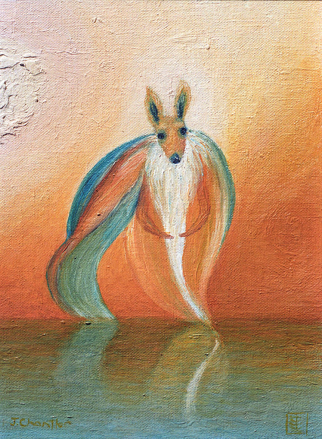 Wallaby Spirit Painting by Judith Chantler