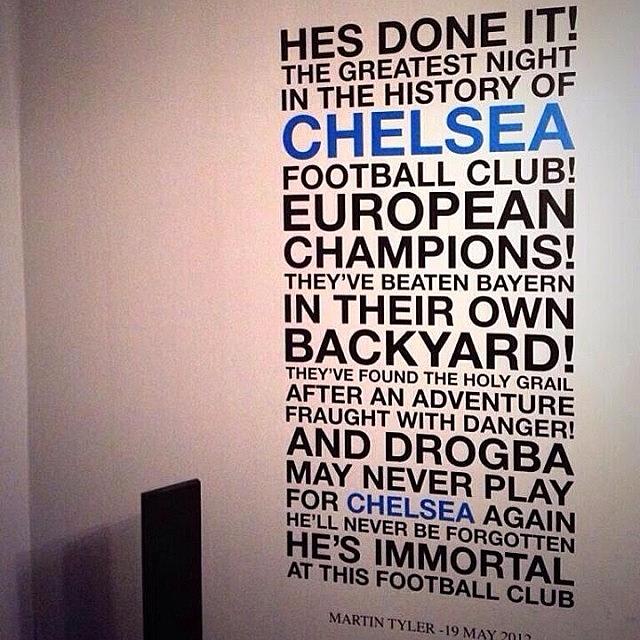 Football Photograph - #wallboss #cfc #chelsea #champions by Christopher Wiltshire