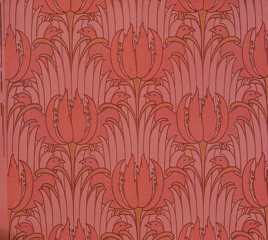 Wallpaper Design Tapestry Textile By Victorian Voysey