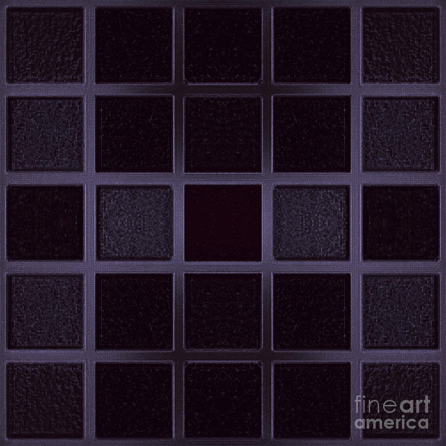 Wallpaper-tapete-checkered-purple Mixed Media by Mando Xocco