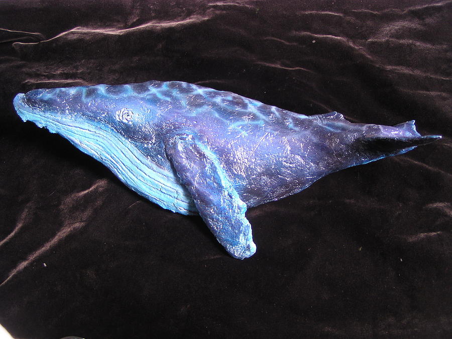 Wally the Whale Mixed Media by Dan Townsend