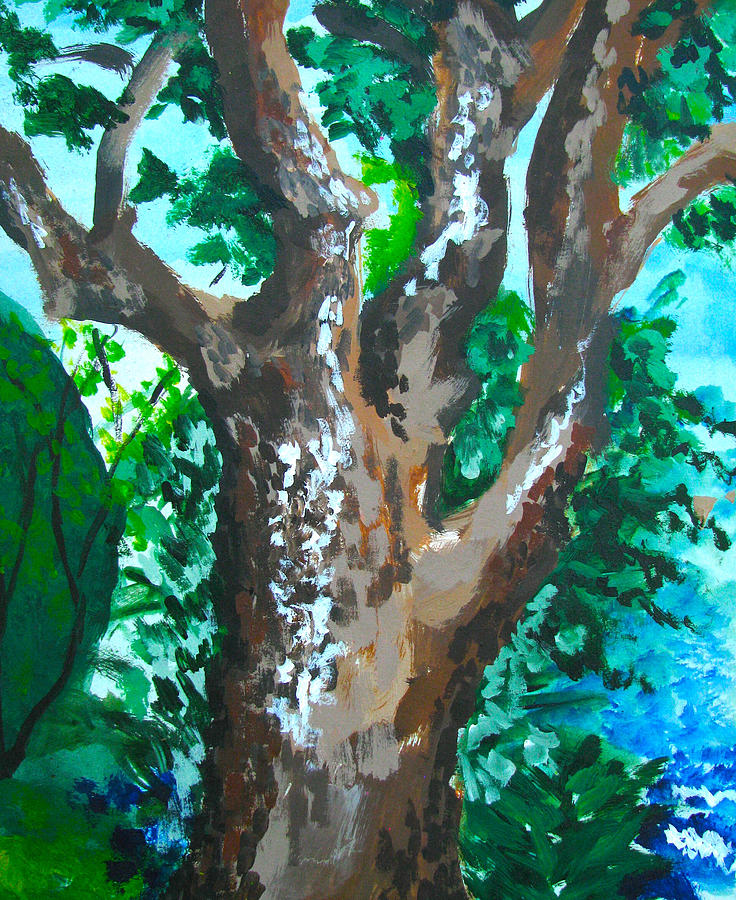 Walnut Tree Painting by Linda Williams