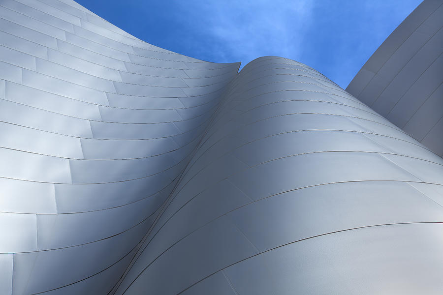 Los Angeles Photograph - Walt Disney Concert Hall Architecture Los Angeles California Abstract by Ram Vasudev