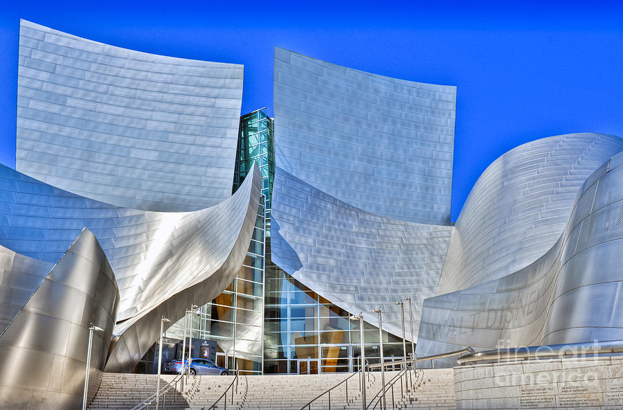 Walt Disney Concert Hall Frank Gehry Architect Photograph by David Zanzinger