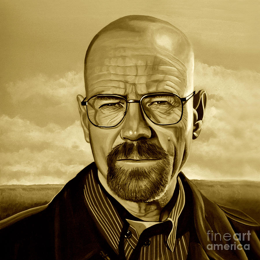 Walter White Mixed Media - Walter White by Meijering Manupix Walter White Mixed Media - Walter White by Meijering Manupix