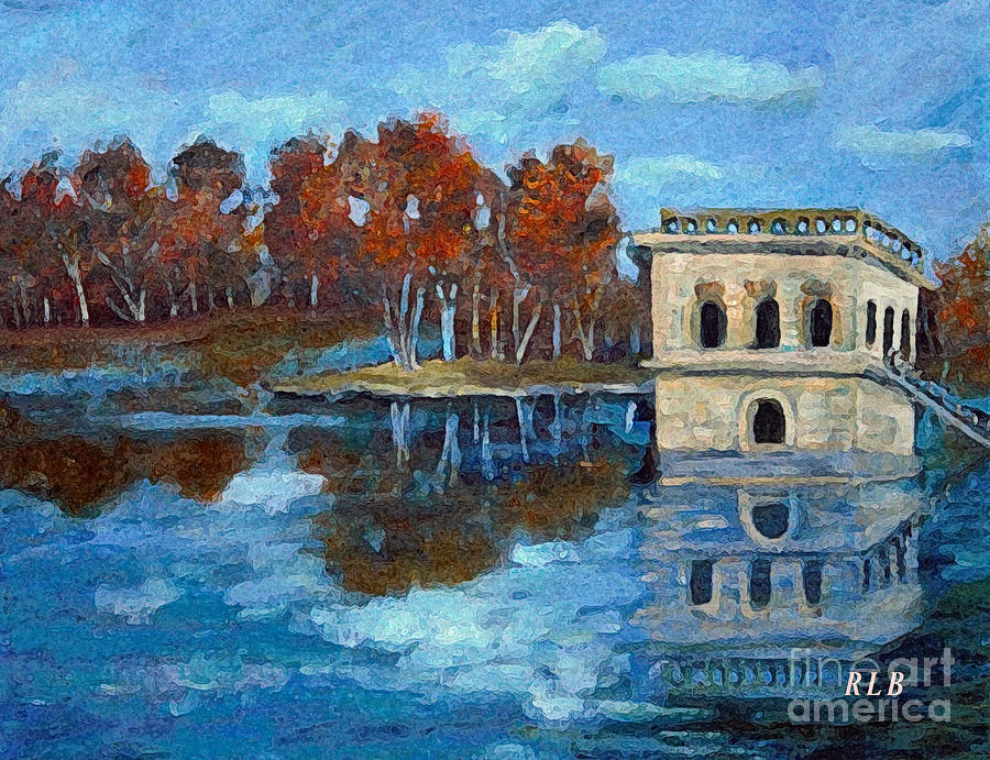 Waltham Reservoir Painting by Rita Brown