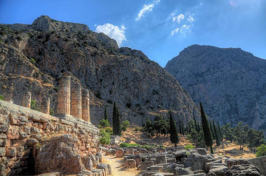 Wandering in Ancient Delphi Greece Photograph by Micah Goff