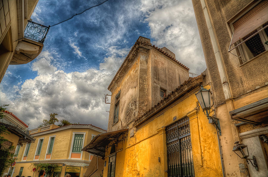 Plaka Photograph - Wandering the streets of Athens by Micah Goff