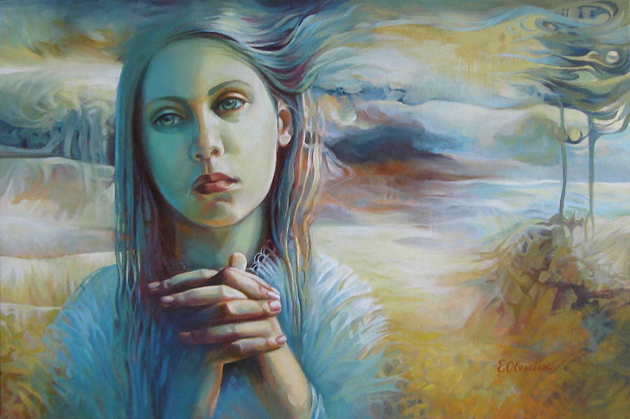 Wandering with thoughts Painting by Elena Oleniuc