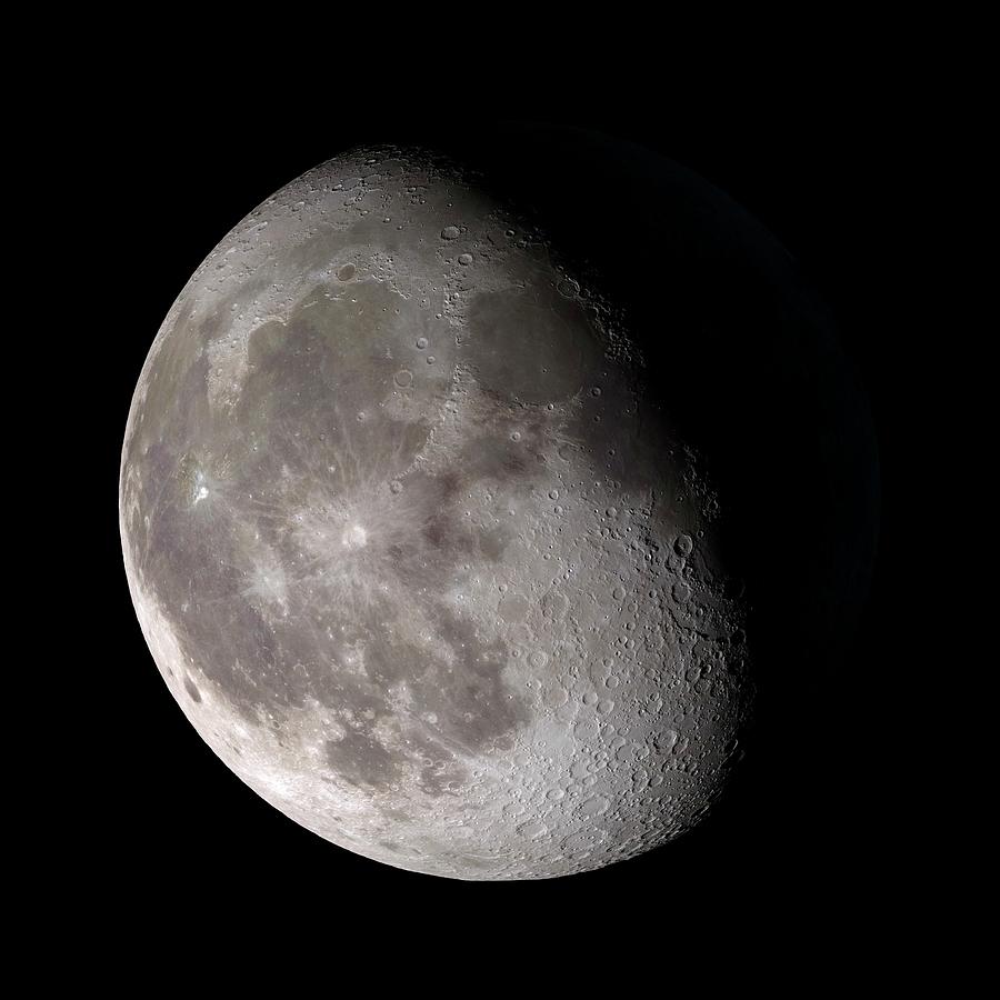 Space Photograph - Waning Gibbous Moon by Nasa/gsfc-svs/science Photo Library