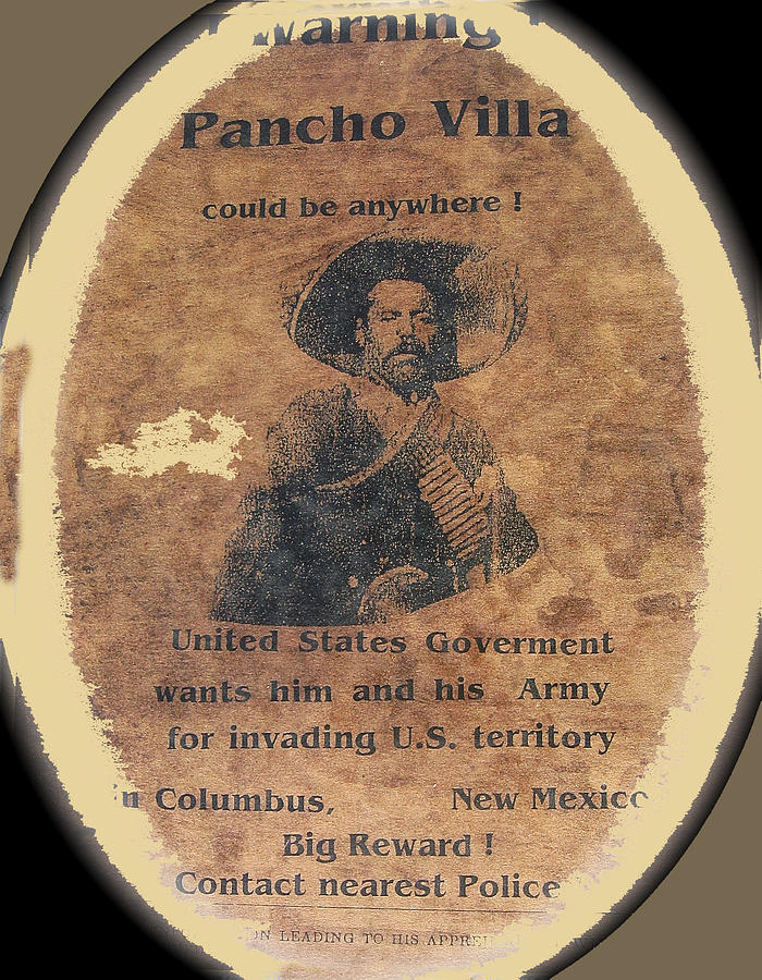 Wanted poster for Pancho Villa after Columbus New Mexico raid  Photograph by David Lee Guss