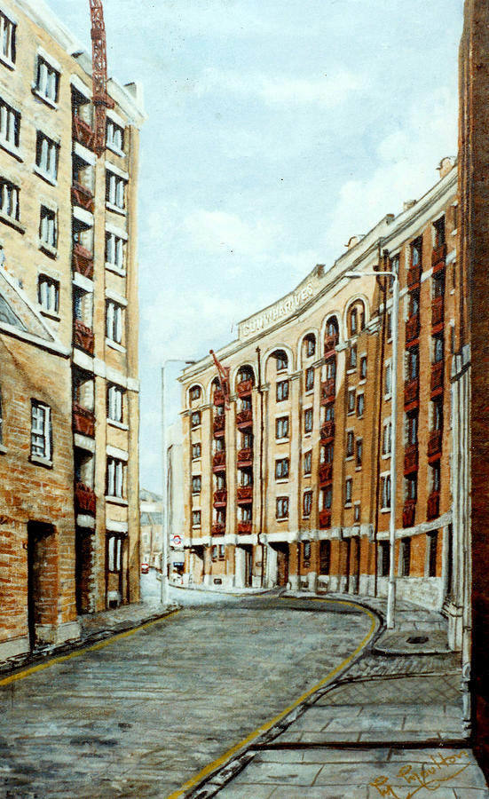 Wapping High Street and Gun Wharf London Painting by Mackenzie Moulton