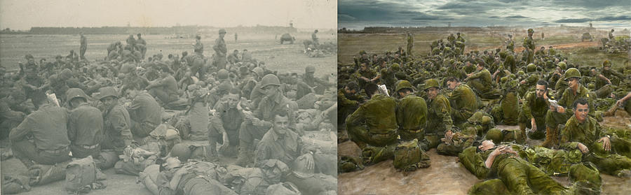 Platoon Movie Photograph - War - A thousand stories - Side by side by Mike Savad
