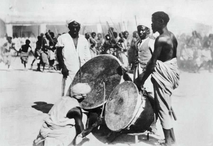 War Drums In Ethopia Photograph by Underwood Archives