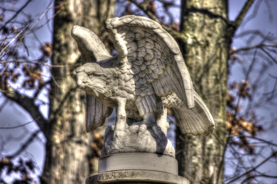 War Eagles - Vermont Company F 1st U. S. Sharpshooters-A1 Pitzer Woods Gettysburg Photograph by Michael Mazaika