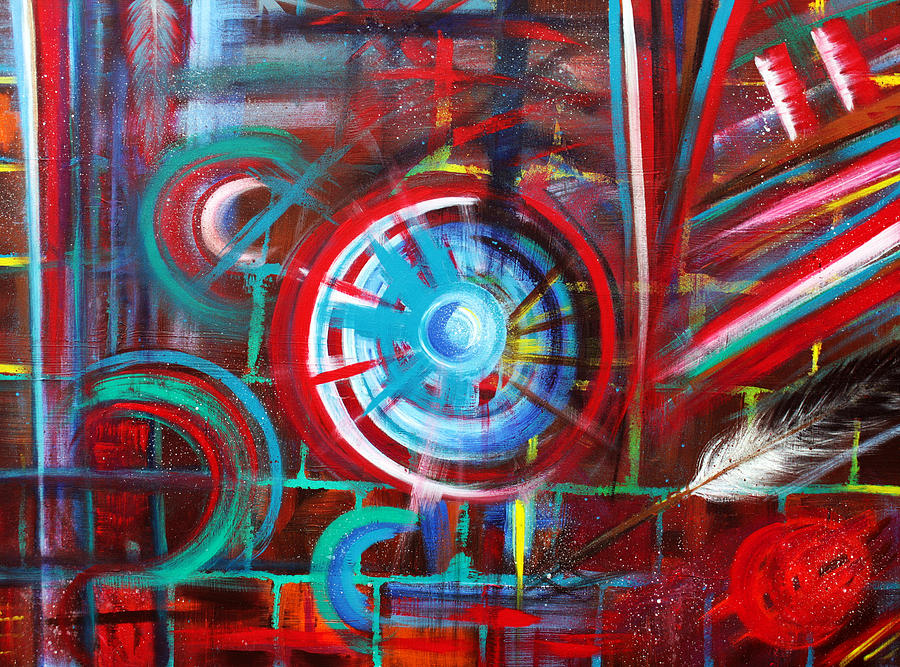 Native American Painting - War Hero 3 by Laura Barbosa Native American Painting - War Hero 3 by Laura Barbosa