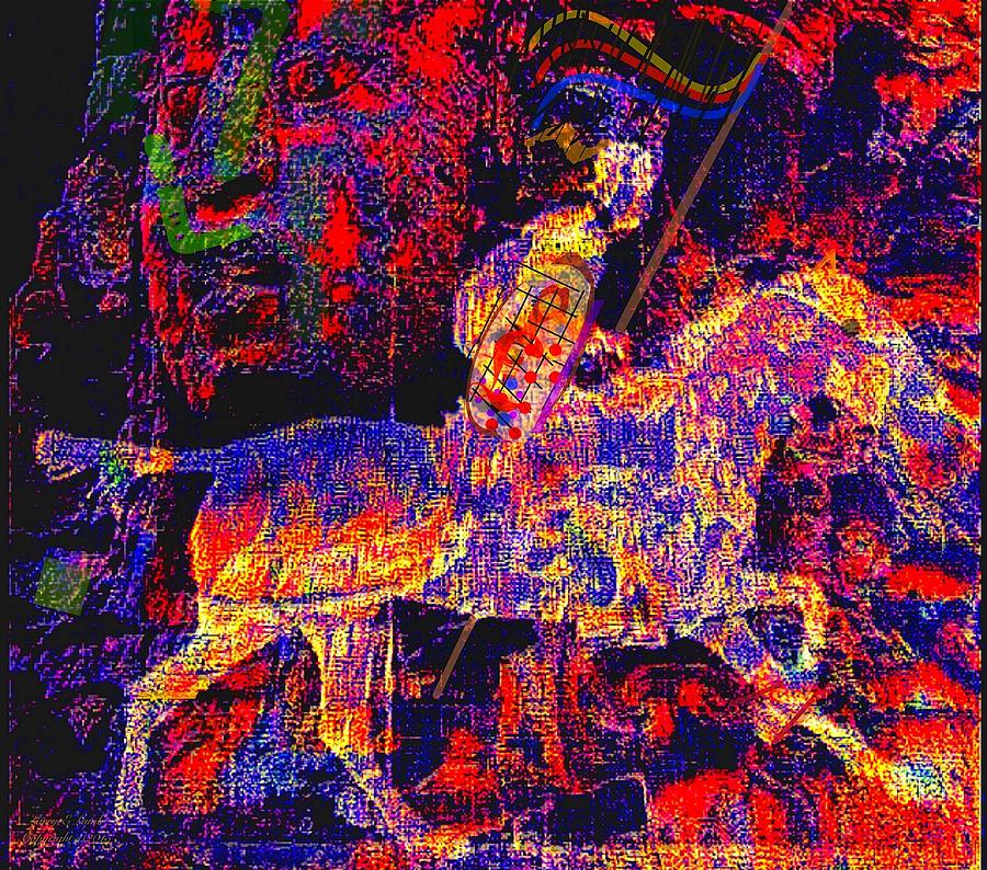 Abstract Painting - War Horse by Larry Lamb