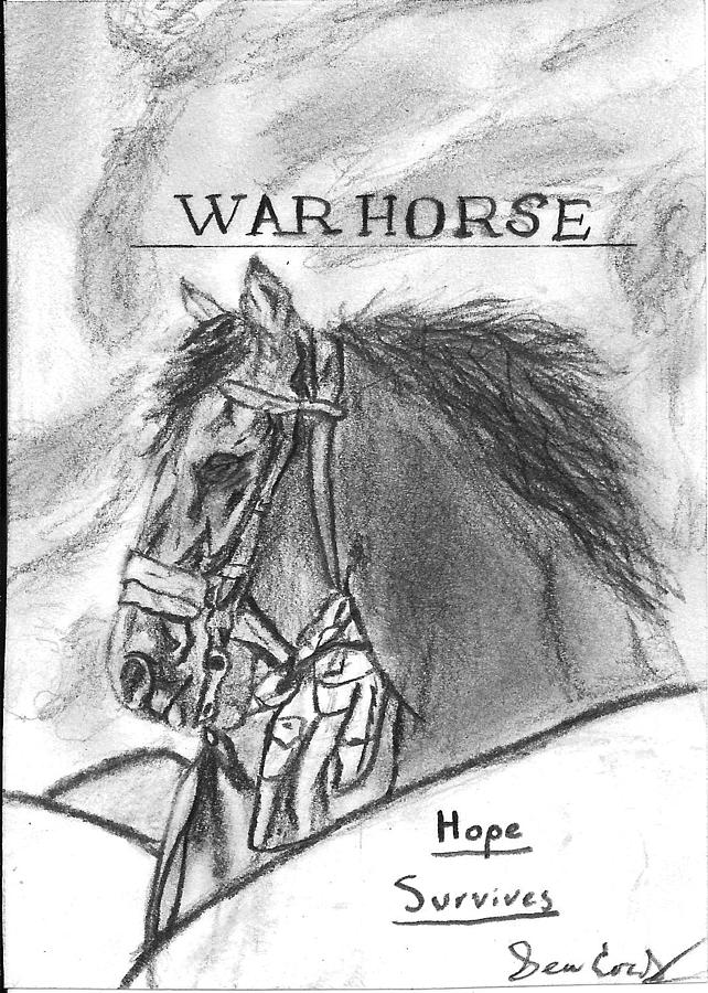 War Horse Drawing by Sean Cordy Fine Art America