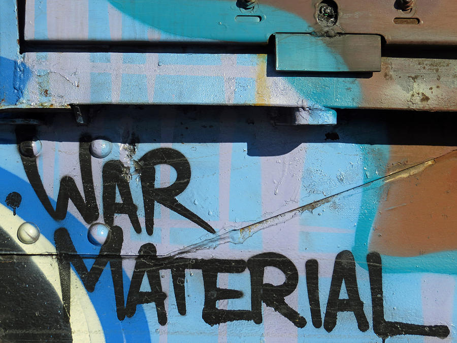 Graffiti Photograph - War Material by Aaron Martens