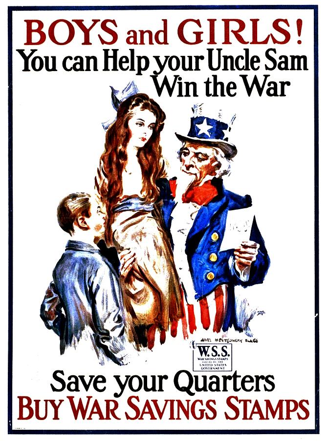 War Poster - WW1 - Help Uncle Sam Photograph by Benjamin Yeager