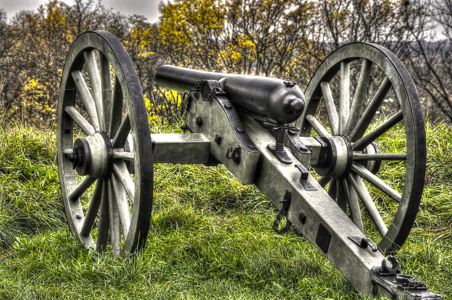 War Thunder - 1st New York Light Artillery Battery I East Cemetery Hill Mid-Autumn Gettysburg Photograph by Michael Mazaika