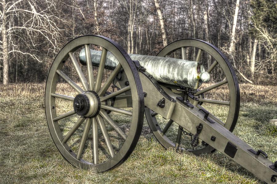 War Thunder - 1st New York Light Artillery-C1 Battery D The Wheatfield Late Winter Gettysburg Photograph by Michael Mazaika