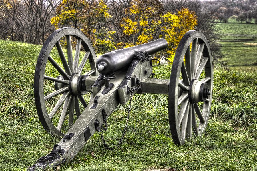 War Thunder - 1st PA Light Artillery Ricketts Batteries F and G East Cemetery Hill Gettysburg Photograph by Michael Mazaika