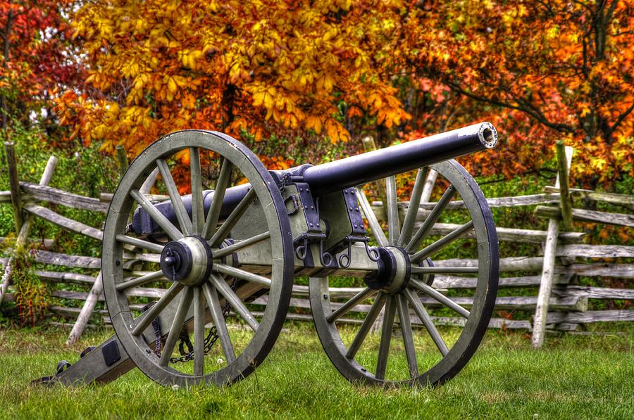 War Thunder - Hardaway Alabama Artillery - 3-Inch Whitworth Gun 1A Oak Hill Autumn Gettysburg Photograph by Michael Mazaika