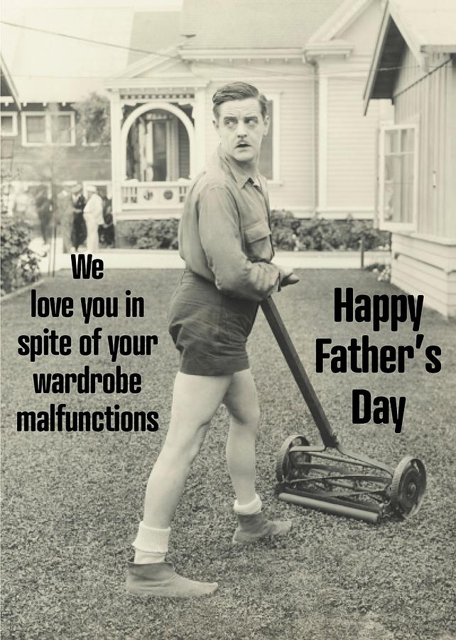 Wardrobe Malfunction Greeting Card Photograph by Communique Cards