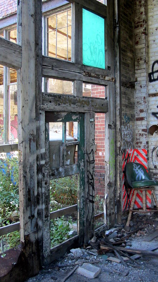 Warehouse Broken Doors and Windows Photograph by Anita Burgermeister