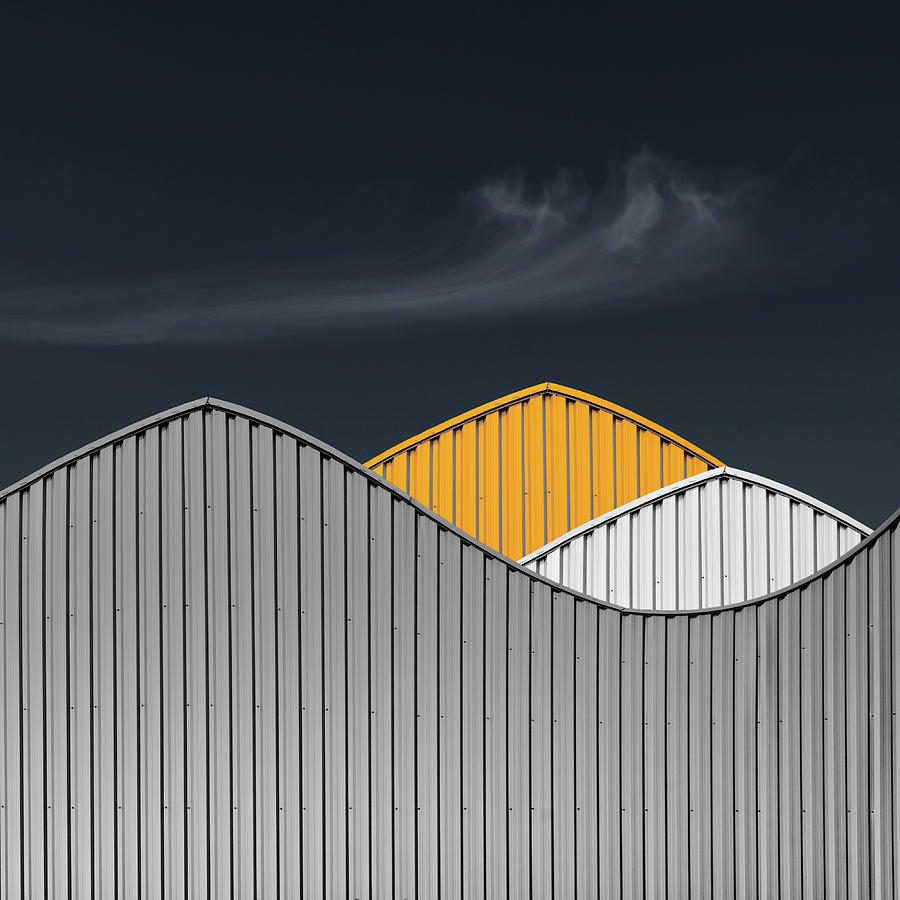 Abstract Photograph - Warehouses by Luc Vangindertael (lagrange)