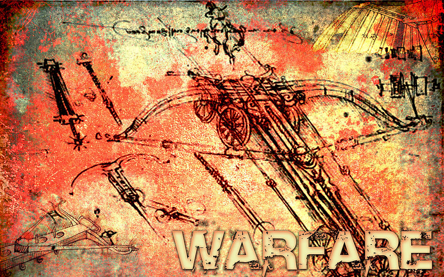 Warfare Old School Digital Art by Greg Sharpe