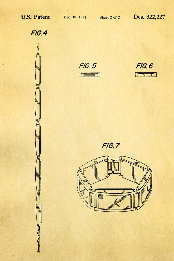 Appliance Photograph - Warhol Five Face Watch 2 Patent Art 1991 by Ian Monk