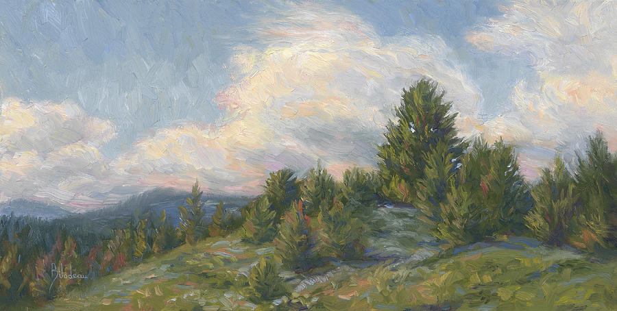 Nature Painting - Warm Breeze by Lucie Bilodeau