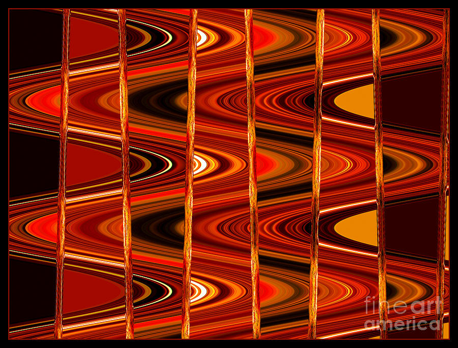 Warm Colors Lines and Swirls Abstract Photograph by Carol Groenen