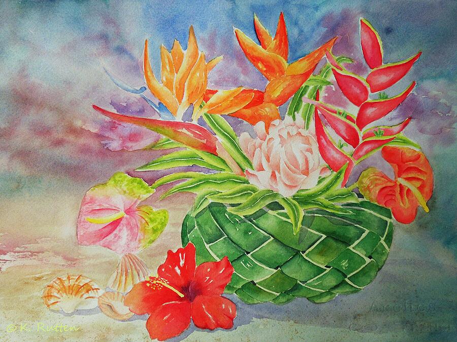Floral Painting - Warm Greetings by Kathleen Rutten