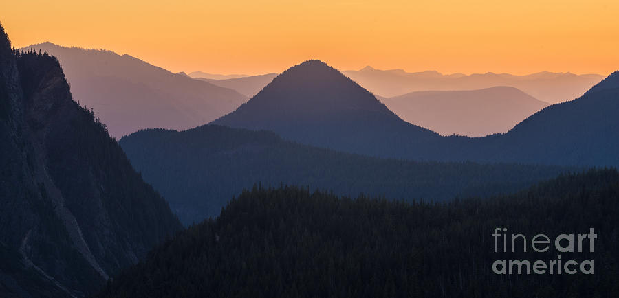 Warm Mountain Layers Photograph by Mike Reid