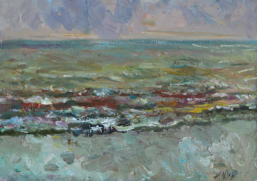 Warm sea Painting by Juliya Zhukova
