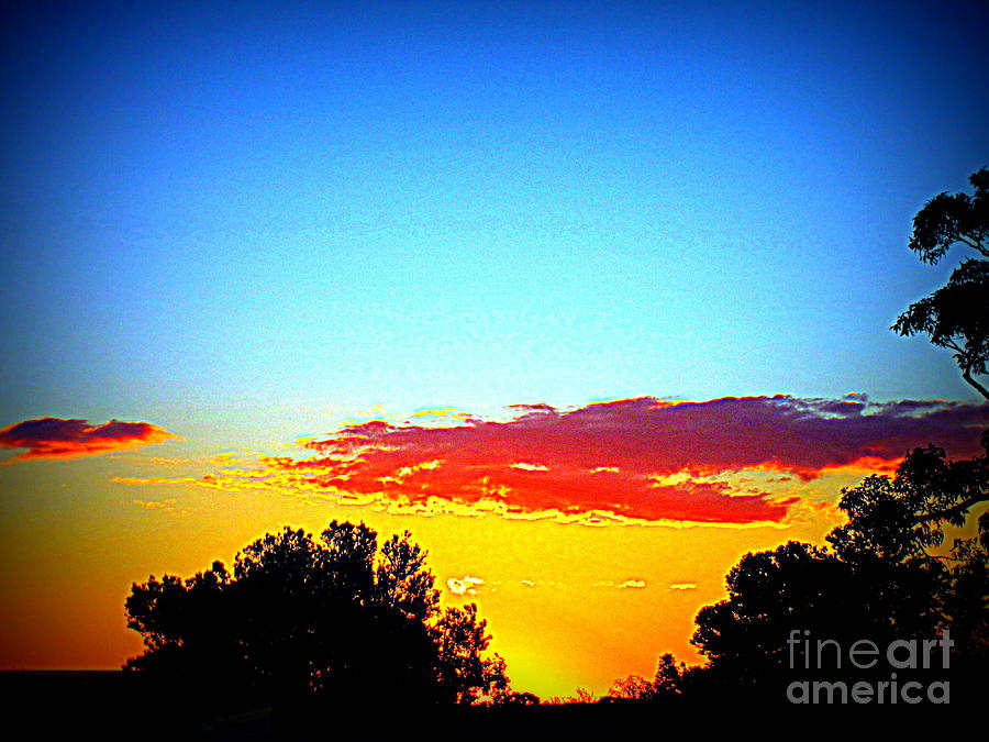 Warm sunset in Australia Photograph by Roberto Gagliardi