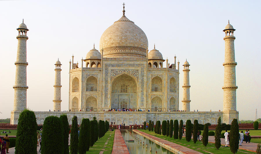 Warm Taj Mahal Photograph by Linda Phelps