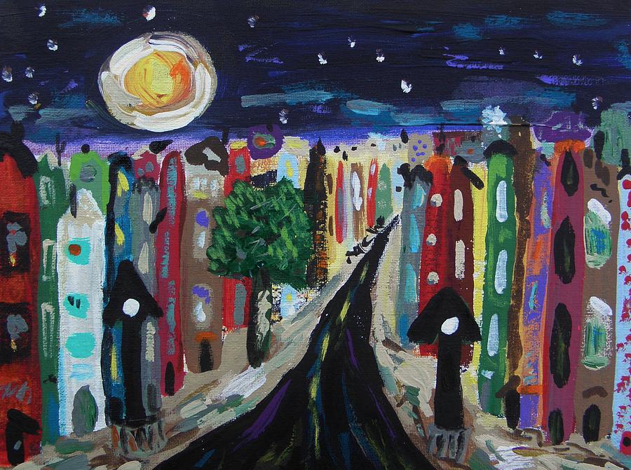 Warming Moon Painting by Mary Carol Williams