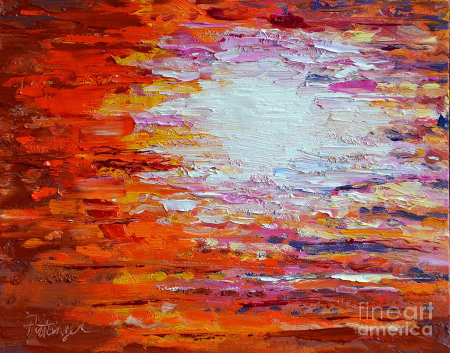 Abstract Painting - Warmth Within by Lori Pittenger