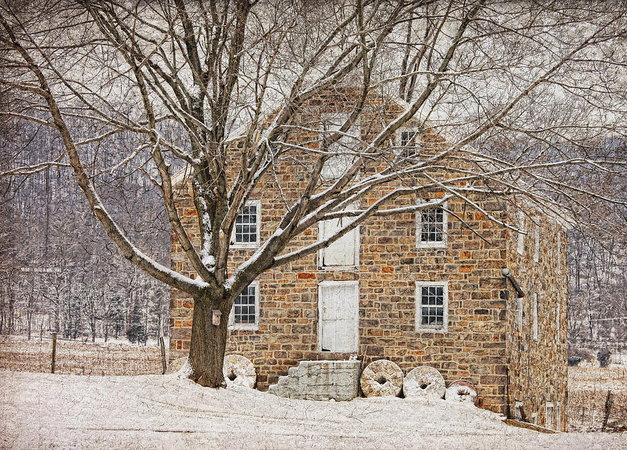Landscape Photograph - Warnes Mill Winter 2013 by Pat Abbott