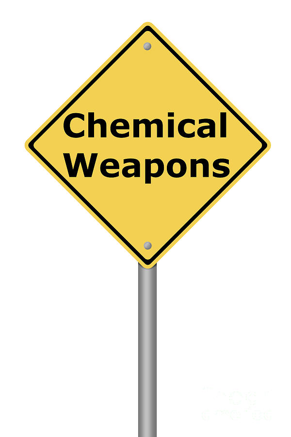 Warning Sign Chemical Weapons Digital Art by Henrik Lehnerer