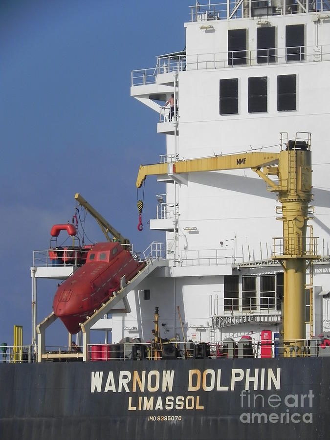 Warnow Dophin Cargo Ship Photograph by Chrisann Ellis